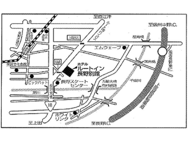 Hotel Route-Inn Nagano Bekkan מראה חיצוני תמונה